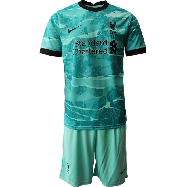 Camiseta Liverpool 2ª Niños 2020-2021 Verde