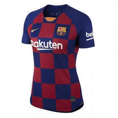 Camiseta Barcelona 1ª 2019-2020 Mujer Azul Rojo