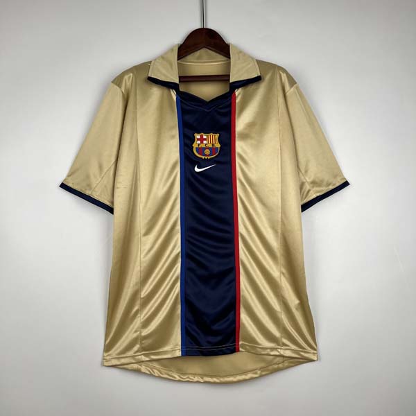 Camiseta Barcelona Retro 2002 Oro