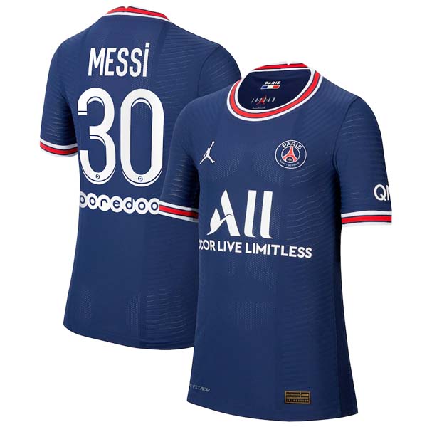 Camiseta Paris Saint Germain NO.30 Messi 1ª Niño 2021-2022 Azul