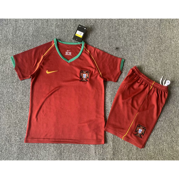 Camiseta Portugal 1ª Niño Retro 2006