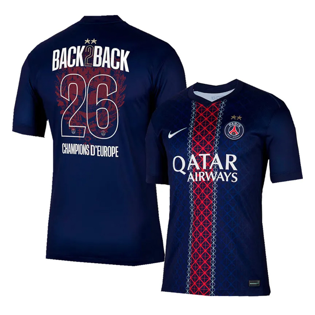 Tailandia Camiseta PSG 1ª Back to Back 2 Star 2025-2026 Tailandia Camiseta PSG 1ª Back to Back 2 Star 2025-2026